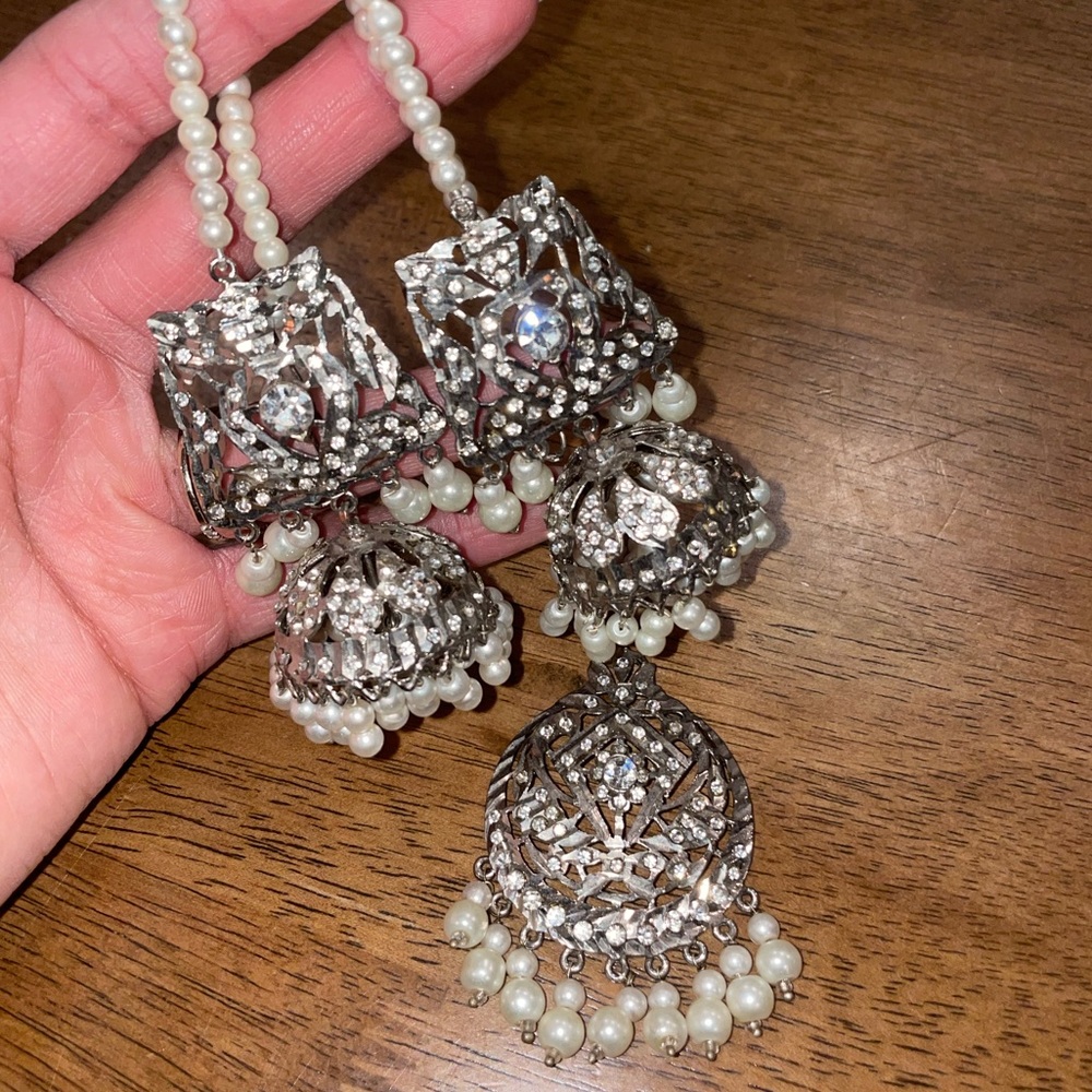 Pakistani Wedding Earrings and Tikka Set